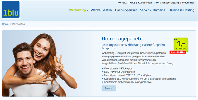 1Blu - Webhosting WebGo - Webhosting