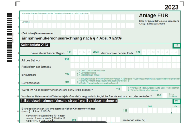 Einleitung Anlage EÜR 2022 Einleitung Anlage EÜR 2022
