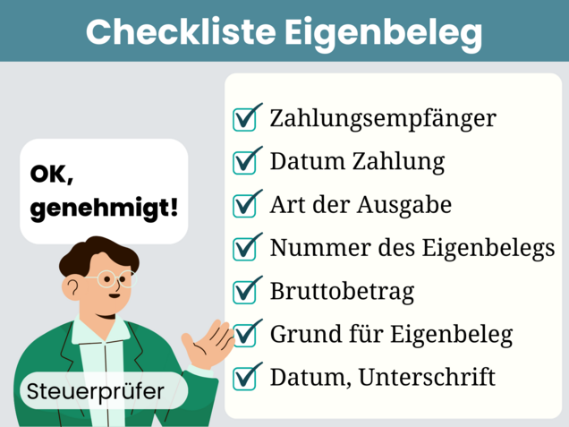 Notwendige Mindestinhalte eines Eigenbelegs