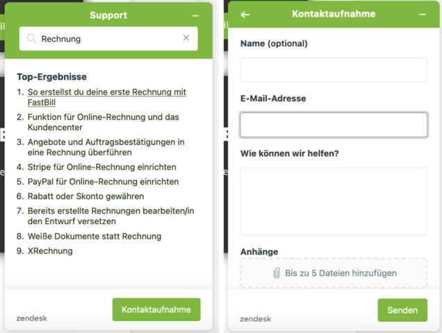 Support FastBill Schlagwortsuche und Kontaktaufnahme Support FastBill Schlagwortsuche und Kontaktaufnahme
