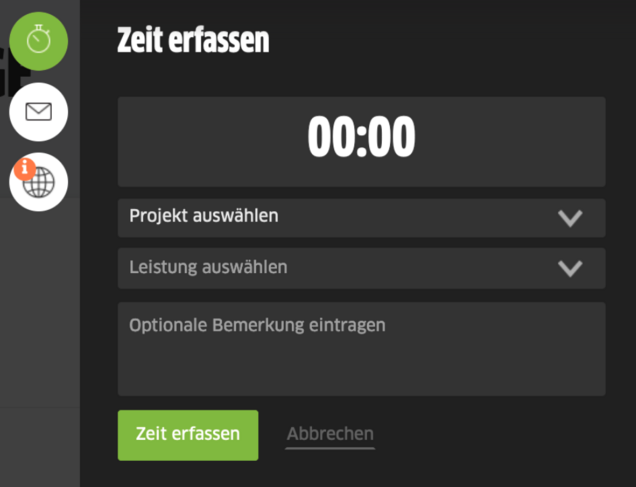 Zeiterfassung in Echtzeit bei FastBill Zeiterfassung in Echtzeit bei FastBill