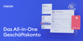 Finom testen! Banner Finom All-in-One-Geschäftskonto