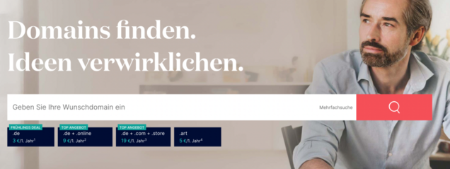 Domain registrieren bei United Domains Domain registrieren bei United Domains
