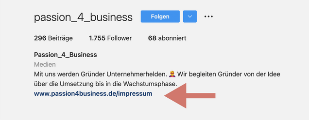 Instagram-Impressum Instagram-Impressum