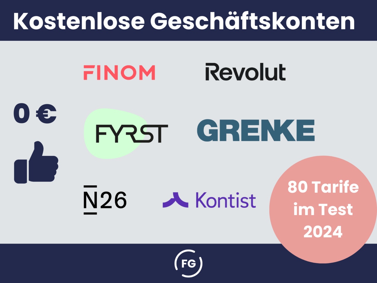 Anbieter mit kostenfreien Geschäftskonten Logos der Anbieter für ein kostenfreies Geschäftskonto aus dem Geschäftskonto-Vergleich