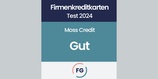 2. Platz für Moss Firmenkreditkartenvergleich: 2. Platz für Moss Credit