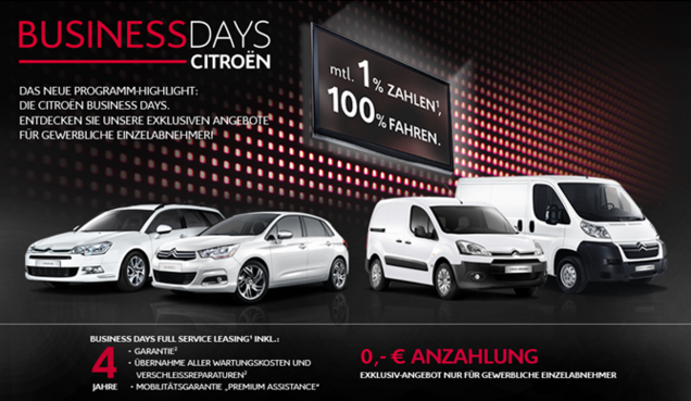 Angebot Leasing bei der Firmenflotte