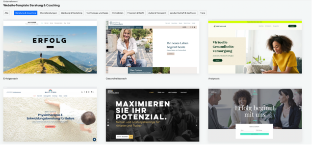 Vorschau: Designvorlage Wix Website Vorschau: Designvorlage Wix Website
