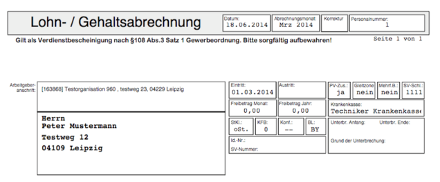 Teil der Lohnbuchhaltung: Lohnabrechnungen