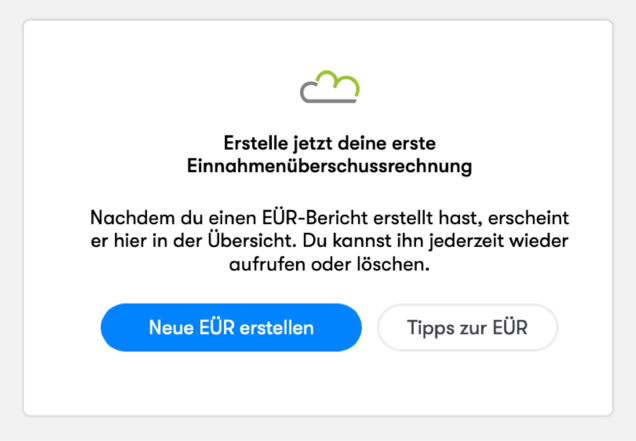 EÜR bei Billomat erstellen. EÜR bei Billomat erstellen.