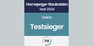 Platz 1 Siegel Testsieger Homepagebaukasten-Vergleich