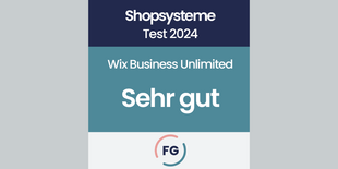 Platz 2 Wix (Shopsysteme Vergleich aktuell)