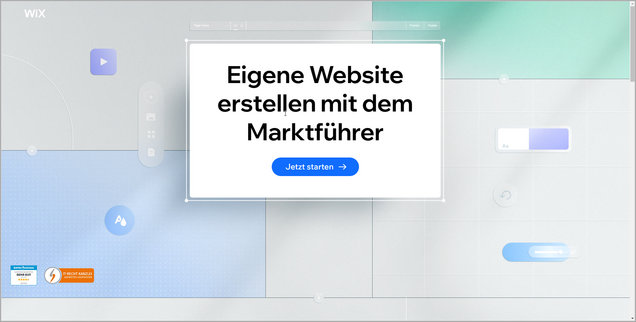 Screenshot Wix Website kostenlos